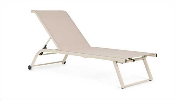 LETTINO TAYLOR WHISPER ALLUMINIO TEXILENE C/RUOTE 70X182 CM