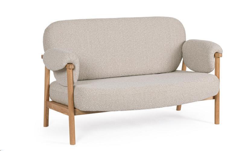 DIVANO CALISTA 2P NATURALE CM145X80X84h