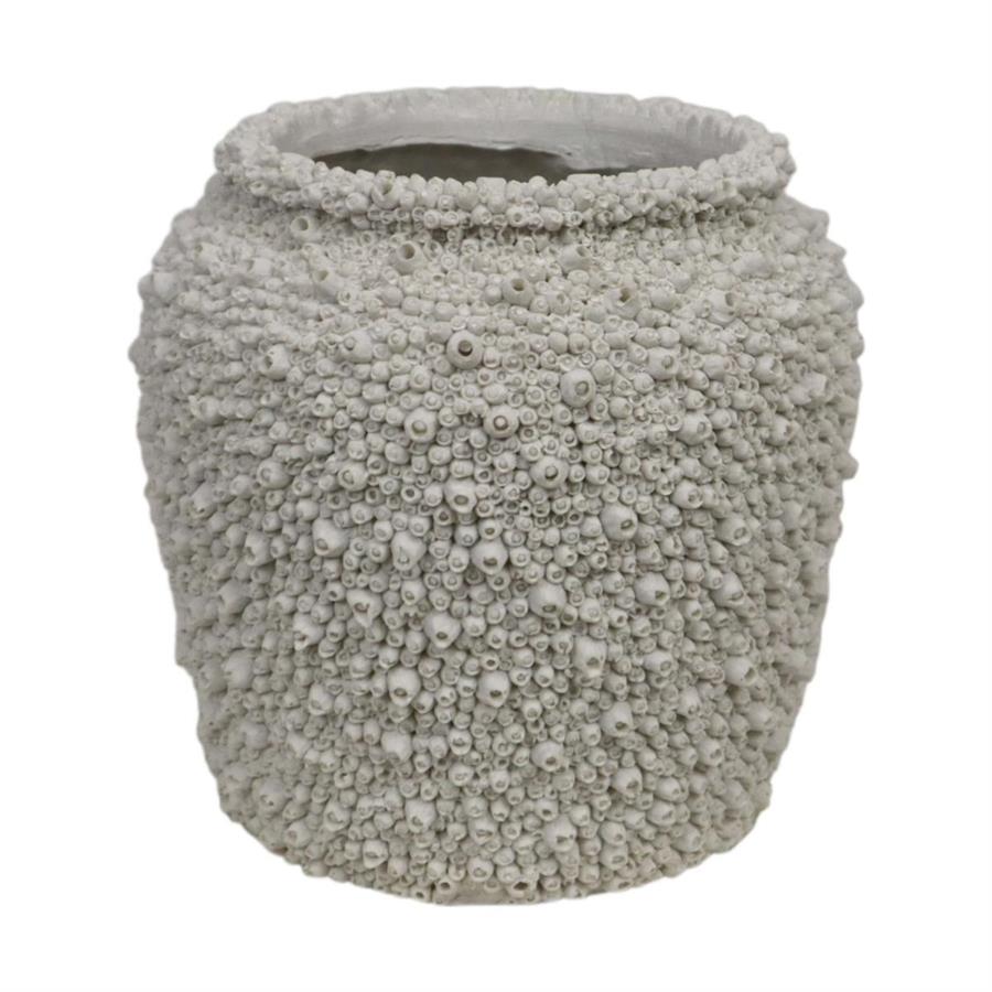 PORTAVASO POLYRESINA 24.5X24.5X24CM