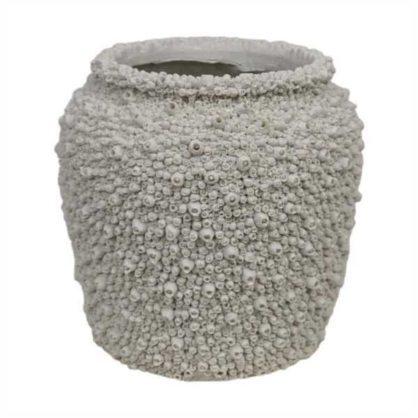 PORTAVASO POLYRESINA 24.5X24.5X24CM