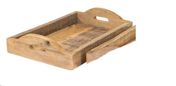 VASSOIO LEGNO VINTAGE 47X31X6CM