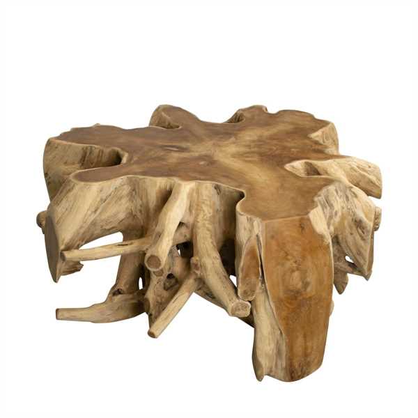 TAVOLINO TEAK WOOD 100X100X48CM