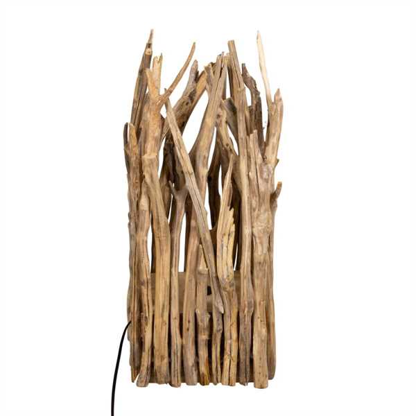 LAMPADA DA TERRA RAMI CASTAGNO 24X24X58CM