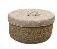 CESTINO TONDO  SEAGRASS 32X32X18CM