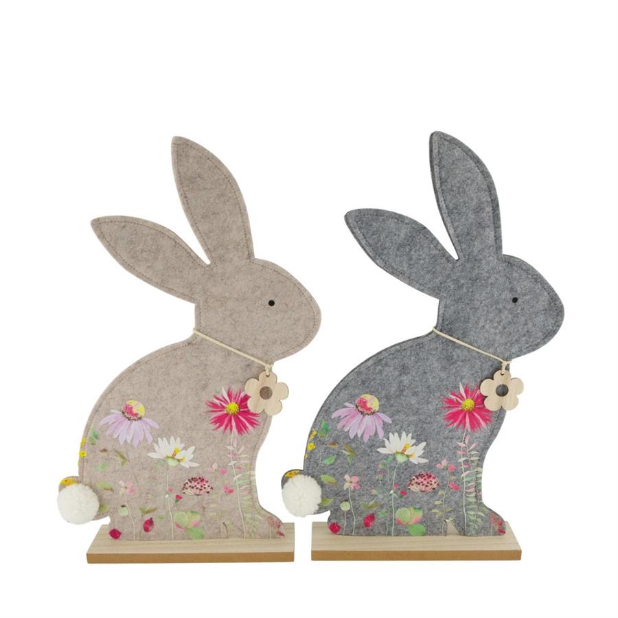 CONIGLIO FELTRO MDF 27X6X42CM C/2 FSC 100%