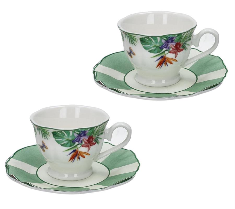 TAZZINA CAFFE OASI SET 2 PZ NEW BONE CHINA