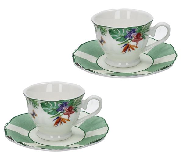 TAZZINA CAFFE OASI SET 2 PZ NEW BONE CHINA