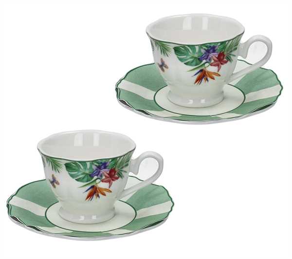 TAZZINA CAFFE OASI SET 2 PZ NEW BONE CHINA