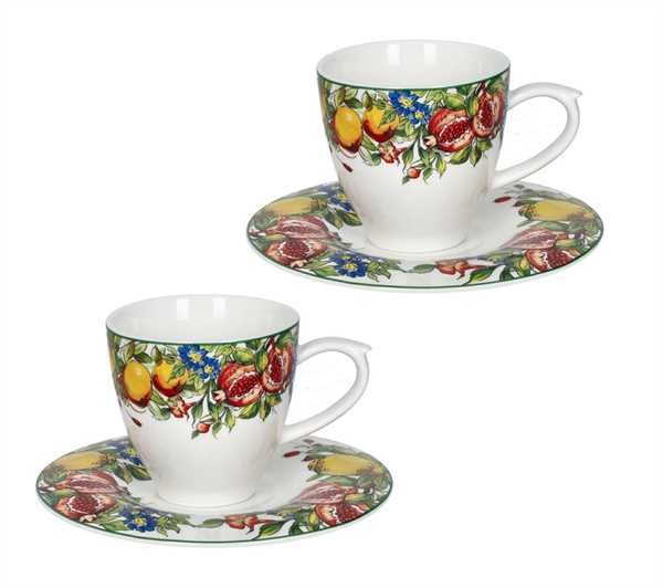 TAZZINA CAFFE PROSPERO SET 2 PZ NEW BONE CHINA