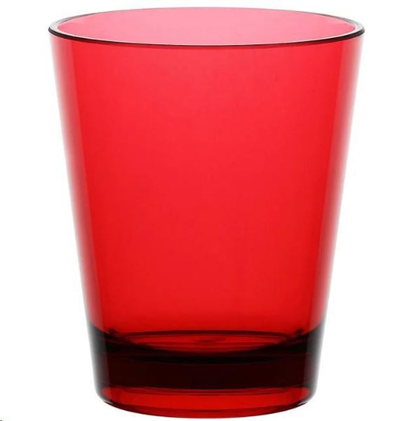 FIABA BICCHIERE ACQUA ROSSO ACRILICO