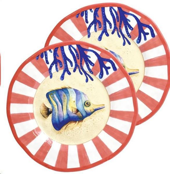 LITORALE SET 2 PIATTI FRUTTA 21CM IN MELAMINA