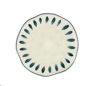 DOMITILLA BLU NOTTE PIATTO PIANO CERAMICA