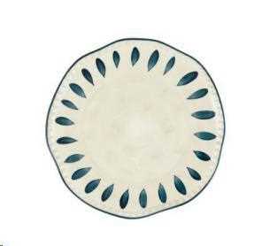 DOMITILLA BLU NOTTE PIATTO PIANO CERAMICA