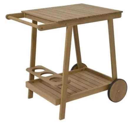 CARRELLO TRENTO ACACIA OUTDOOR NATURAL 80CMX55CMXH.75CM