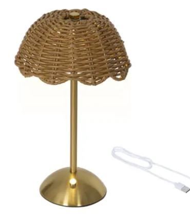 LAMPADA FERRO DA TAVOLO INDOOR LED RICARICABILE CM.17XH30