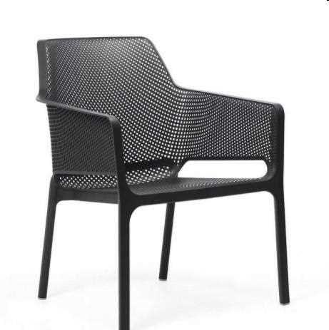 POLTRONA CON BRACCIOLI NET RELAX ANTRACITE CM.67X71XH86,5