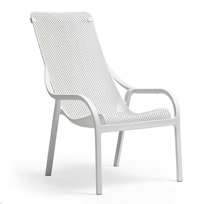POLTRONA DA ESTERNO NET LOUNGE BIANCO CM.62X90X99