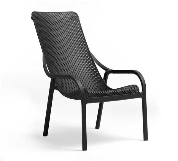 POLTRONA DA ESTERNO NET LOUNGE ANTRACITE CM.62X90X99
