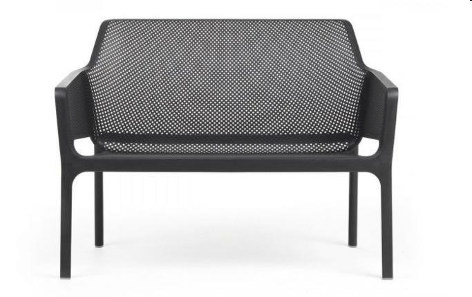 DIVANO DA ESTERNO 2 POSTI NET ANTRACITE CM.116X70XH86