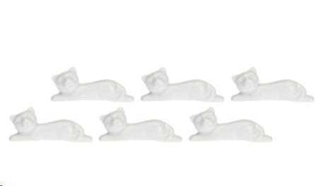 CONFEZIONE 6 PZ APPOGGIA POSATE GATTO FATTORIA