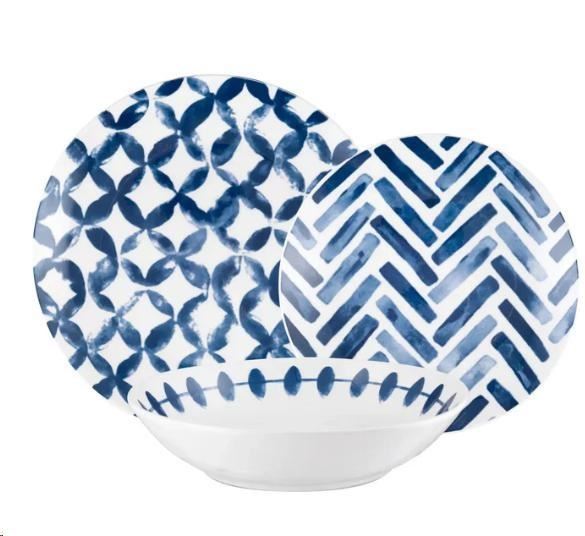 SET 18PZ PIATTI PORCELLANA AZULEJOS
