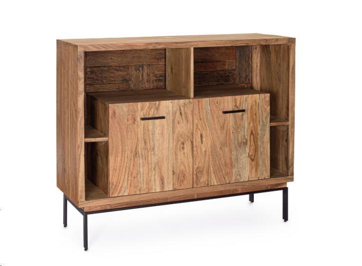 CREDENZA 2A MANGAL IN LEGNO DI ACACIA CM115X40X94h
