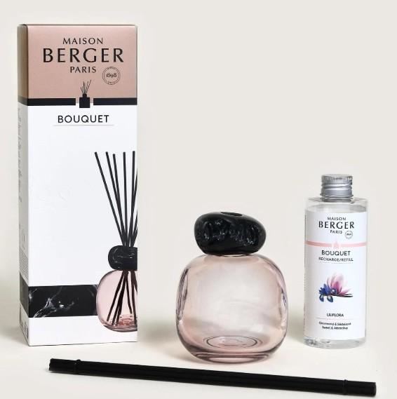 BOUQUET CON BASTONCINI MINERAL ROSE 200ML LILIFLORA