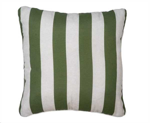 CUSCINO DEC. POLIESTERE/COTONE PIPING 50x50cm AMORA GREEN