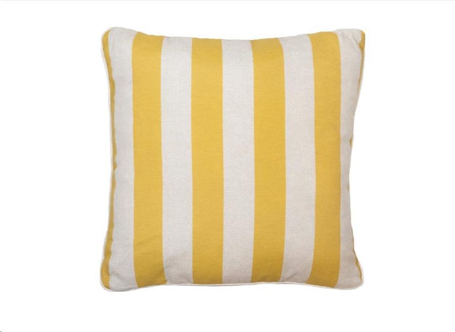 CUSCINO DEC. PIPING POLIESTERE/COTONE 50x50cm AMORA MUSTARD