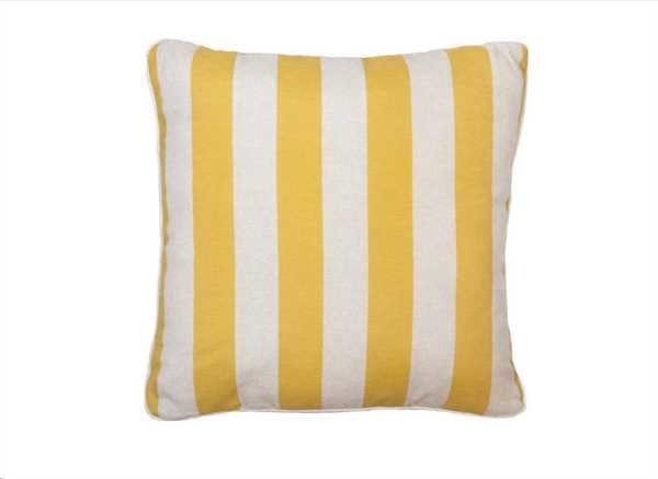 CUSCINO DEC. PIPING POLIESTERE/COTONE 50x50cm AMORA MUSTARD