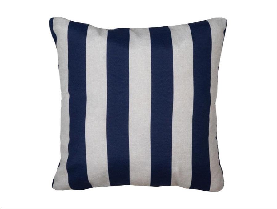 CUSCINO DEC.PIPING POLIESTERE/COTONE 50x50cm PANAMA AMORBLUE