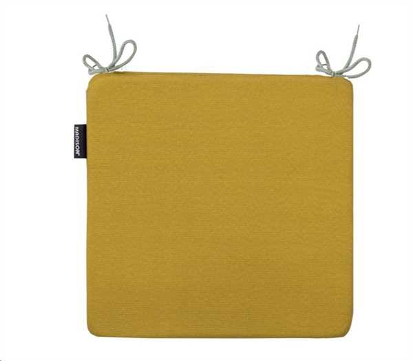 CUSCINO C/CERNIERA POLIESTERE/COTONE 40x40cm PANAMA MUSTARD