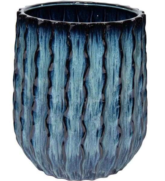 VASO BOHEME RIB OCEAN D32H44
