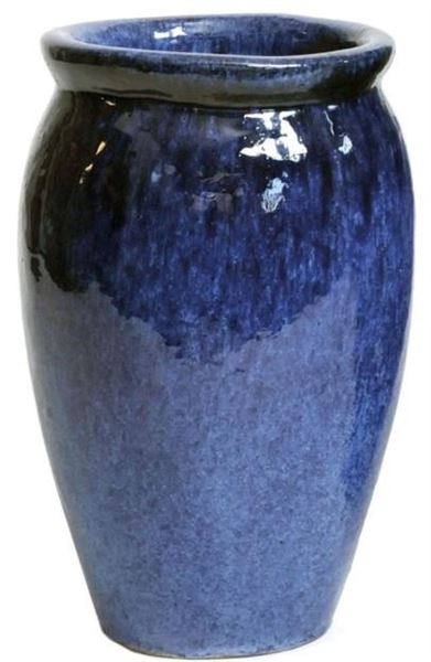 VASO SMALTATO STRETCHED OUTDOOR BLUE D.27X40