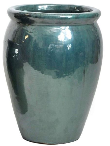 VASO SMALTATO STRETCHED OUTDOOR CELADON D.38X50