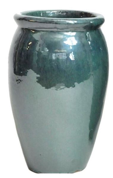 VASO SMALTATO STRETCHED OUTDOOR CELADON D.27X40