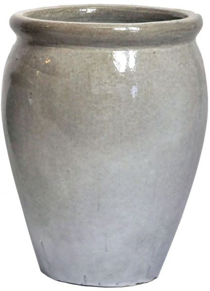 VASO SMALTATO STRETCHED OUTDOOR WHITE D.38X50