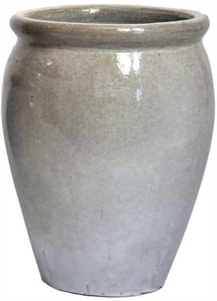 VASO SMALTATO STRETCHED OUTDOOR WHITE D.38X50