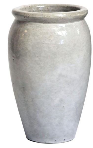 VASO SMALTATO STRETCHED OUTDOOR WHITE D.27X40