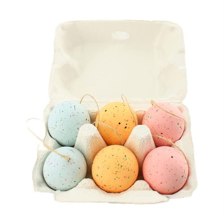 CONF.6 UOVA POLIESTERE DA APPENDERE CM.15X10X7 MULTICOLOR