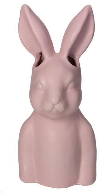 VASO BUNNY PORCELLANA ROSA 9X9X21.5CM