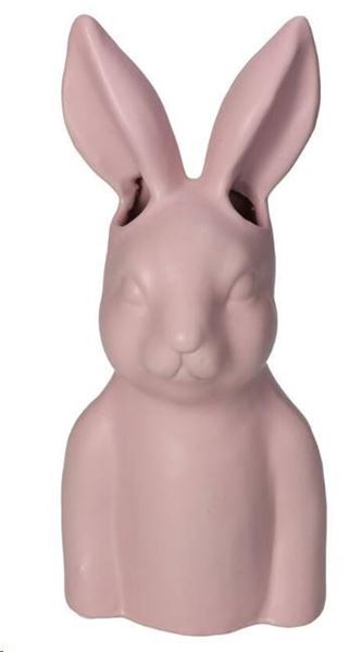 VASO BUNNY PORCELLANA ROSA 9X9X21.5CM