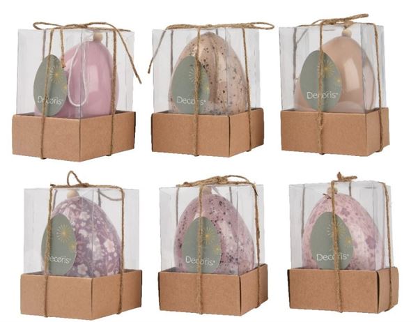 UOVO GOMMAPIUMA LUCIDO ASSORTITO 6COL. DIA9CM X ALT.12CM