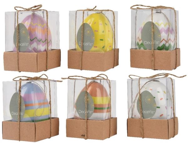 UOVO GOMMAPIUMA LUCIDO ASSORTITO 6COL. DIA9CM X ALT.12CM