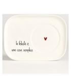 PIATTO CERAMICA TZ.COLAZ. LA FELICITA' E' UNA COSA SEMPLICE