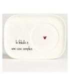 PIATTO CERAMICA TZ.COLAZ. LA FELICITA' E' UNA COSA SEMPLICE