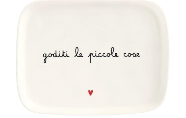 PIATTO CERAMICA 20x15.5CM GODITI LE PICCOLE COSE