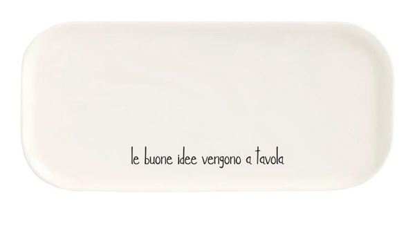 PIATTO CERAMICA 31.8x15CM LE BUONE IDEE VENGONO A TAVOLA
