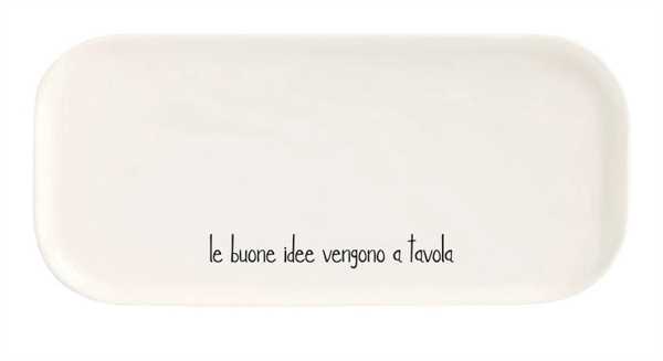 PIATTO CERAMICA 31.8x15CM LE BUONE IDEE VENGONO A TAVOLA
