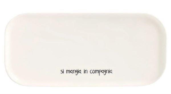 PIATTO CERAMICA 31.8x15CM SI MANGIA IN COMPAGNIA